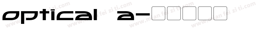 optical a字体转换